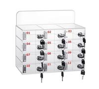 25-Slot Lockable Phone Storage Locker - Secure for Classroom Office Gym & Events - Ideal for Safeguarding Personal Devices C-12 Model