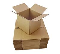 25 Small Brown Cardboard Packaging Boxes Size 6 x 6 x 6" / 152 x 152 x 152mm 6 Inch Square Cubes Packing Mailing Shipping Postage Postal Cartons
