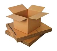 25 Small Strong Cardboard Boxes, Single Wall 229x152x102mm (9x6x4") - Durable Packaging Boxes for Packing, Shipping, Posting,Business, Moving House & Carry