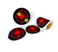 25 Splatter Shooting Target Stickers, Size 4 inch, 100mm, Self Adhesive Stick & Splatter Fluorescent Splash Targets