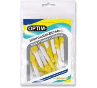 25 Stoddard ICON Interdental Brushes Value Pack. All with extendable Handles. Choose from Four Different Sizes Floss, Toothpick, Plaque, Tartar Removal Oral Hygiene Dental Brush - Yellow 0.7 mm