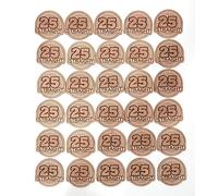 25 Straight Leather Patchesfor Trap, Skeet and Five Stand Shooting