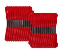 25 Strands Red Embroidery Thread, Red String, Ideal for Friendship Bracelets, DIY Crafts, Cross Stitch Projects, and Clothing Repairs, Vibrant Thread for Creative Designs