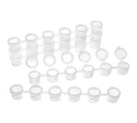 25 Strips Empty Paint Strips - 150 Pots 3Ml Mini Paint Pot Pod Strips Arts Crafts Plastic Storage Containers