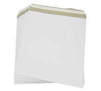 25 Strong 12" Record Vinyl LP White Cardboard Self Seal Mailers Envelopes - New