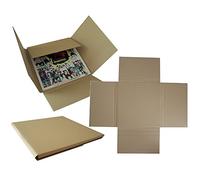 25 STRONG CORRUGATED CARDBOARD 12" LP RECORD VINYL LARGE CRUCIFORM MAILERS WRAPPERS BOXES - FIT'S MULTIPLE LP'S 12 INCH SINGLE RECORDS - PROTECTIVE MAILING POSTAL POSTAGE PACKETS PACKAGING
