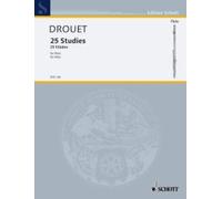25 Studies flute (advanced) Drouet Schott Music Saddle-wire stitching