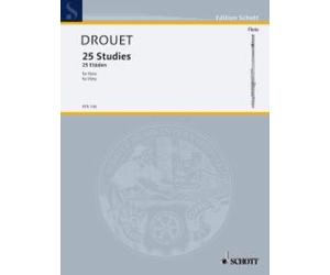 25 Studies flute (advanced) Drouet Schott Music Saddle-wire stitching