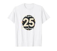 25 & Taking Names - 25th Birthday Gift Celebration T-Shirt, Men, White, S