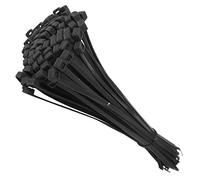 25 Tie Wraps Cable Ties Fasteners Wire Zip Strap Cord Strong Nylon Plastic Durable (Medium 203mm, Black)
