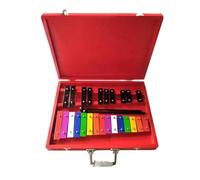 25 Tone Aluminum Plate Piano Knocking Carillon Plastic Box Iron Piano Color Early Education Musical Instrument Carillon