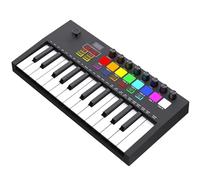 25 Velocity-sensitive Keys Keyboard Controller With 8 Backlit Drum Pads 8 Knobs Portable Keyboard Keyboard Piano for Beginner
