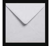 25 White 100gms Square GUMMED ENVELOPES 155mm x 155mm (6'' x 6'')