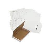 25-WHITE C4 A4 SIZE BOX 240x345x22mm RM LARGE LETTER POSTAL CARDBOARD PIP