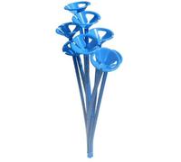 25 x 1 Piece Child Safety Balloon cup and stick holder. (best option instead of helium) (Blue, QTY: 50)