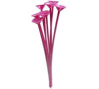 25 x 1 Piece Child Safety Balloon cup and stick holder. (best option instead of helium) (Pink)