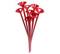25 x 1 Piece Child Safety Balloon cup and stick holder. (best option instead of helium) (Red, QTY: 25)