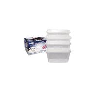 25 x 1000ml Plastic Microwave & Freezer Safe Food Containers with Lids - BPA-Free, Reusable, Takeaway Meal Prep Containers - Catering Grade Food Storage Boxes for Home & Business