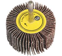 25 x 10mm Aluminium Oxide Flap Wheel - 6mm Shaft - 60 Grit - Abrasive Sanding