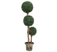(25 x 119 cm) vidaXL Artificial Boxwood Plant with Pot Decor Artificial Flower Multi Sizes