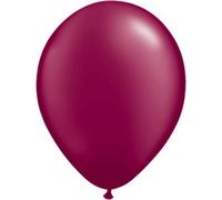 25 x 12" pearlised/metallic latex burgundy balloons