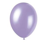 25 x 12" pearlised/metallic latex lilac balloons