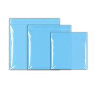 25 X 25mm Grip Seal Bags Resealable Plastic Bags Poly Plastic Storage Bags Zip Lock (1 Inch) Baggies, air tight zipper bag, Polythene Packaging for Food Storage, (1000Pcs Blue)