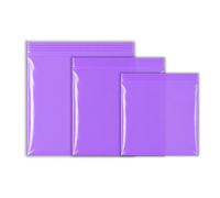 25 X 25mm Grip Seal Bags Resealable Poly Plastic Storage Bags Zip Lock (1 Inch) Bags Baggies, air tight zipper bag, Polythene Packaging for Food Storage, (1000Pcs Purple)