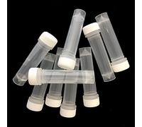 25 x 2ml Plastic Test Tube Vial Container White Screw Cap with O Ring seal