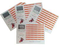 25 x 40 SQUARE GUESS THE NAME OF THE WITCH HALLOWEEN FUNDRAISING SCRATCH CARDS