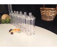 25 x 500ML Plastic Victorian/Retro Empty Sweet Jars (25x500ML)