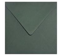 25 x Algae Green Envelopes Square Pointed Flap Without Window 153 x 153 mm 120 g Keaykolour Sequoia Elegant Recycled Paper Colourful Envelopes for Wedding Invitations