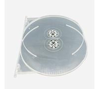 25 x Amaray 2 Disc Clear Tray To Fit A Standard Amaray 14mm DVD Case With Brackets To Allow The Case To Hold 3 Discs