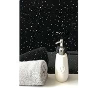 25 x Black Sparkle Ceiling Panels 8mm x 250mm x 2700mm Easy to Install Waterproof Bathroom Wall Panels
