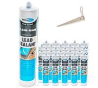 25 x Bond-It Flash-Mate Grey Flashing Silicone Lead Sealant EU3 - seals and repairs lead, leaks and flashing - saves using mortar on lead flashings.