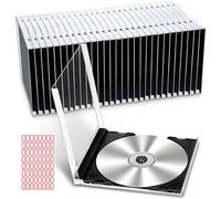 25 X Cd Jewel Cases Complete With Black Trays