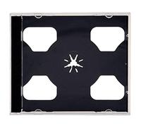 25 x CD Jewel Cases - Std Double HOLDS 2 Disc each (10.1mm, 58grams) Black Tray pack oof 25-Cases