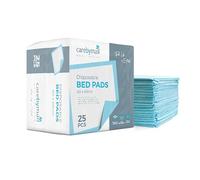 25 x Disposable Incontinence Bed Pads - 60x60cm Absorbent Underpads, Bed Mats, Mattress Protectors, Incontinence Pads Women and Men - Bed Wetting Mats - Disposable Changing Mats Baby (25 Pack)