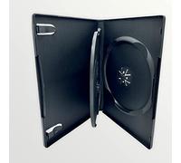 25 x Dragon Trading 3 Disc Black CD DVD BLU RAY Disc Cases 3 Way Case for 3 Discs Of Any Format With 14mm Spine And Outer Sleeve For Artwork Inlay.