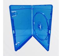 25 x Dragon Trading Amaray Blu Ray Disc Storage Case for Single (1) Disc Of Any Format With Silver Embossed Blu Ray Logo. The Case Has Booklet Clips and Outer Sleeve For Inserting Artwork Inlay.