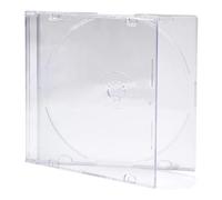 25 x Dragon Trading CD DVD Blu Ray Disc Slimline Jewel Cases. 5.2mm Slim Cases for 1 Disc With Clear Frosted Tray