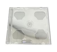 25 x Dragon Trading Clear Double CD DVD Blu Ray Disc Cases - Holds 2 Discs Securely - Standard Jewel Cases for CD, DVD & Blu-ray Storage - Replacement Music Disc Cases - Pack of 25