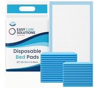 25 x Easy Care Solutions 40 x 60 cm | Disposable Incontinence Bed Pads, Underpads, Bed Mats, Mattress Protectors, Incontinence Pads, Waterproof Bed Sheets for Babies, Children & Adults | 1 Pack of 25