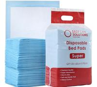 25 x Easy Care Solutions 60 x 90 cm Super | Premium Disposable Incontinence Bed Pads | High Absorbency Underpads, Bed Mats, Mattress Protectors, Incontinence Pads | Pack of 25