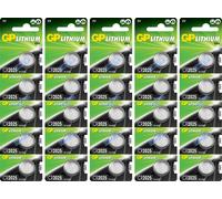 25 x GP CR2025 3V Lithium Button Battery Coin Cell DL2025 - EXPIRY 2031