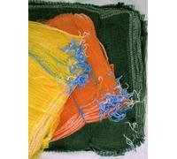 25 x Large [OR] Drawstring Net Produce Bags 45 x 60 cm - 15 Kg capacity - Vegetables, Shellfish, Logs, Kindling - Orange & Green - Free UK P & P (Orange)