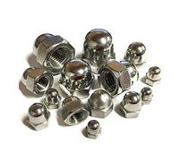 25 x Metric Hexagonal M10 Dome Nuts, Standard Pitch,