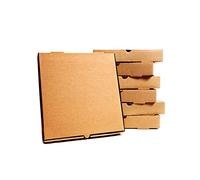 25 x Pizza Boxes Plain Brown Postal Box Takeaway Style Box - 9" - Brown