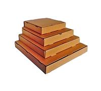 25 x Pizza Style Takeaway Postal Box Vinyl LP Shipping Mailing Carton (BROWN) (16")