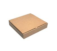 25 x Pizza Style Takeaway Postal Box Vinyl LP Shipping Mailing Carton (Brown) (9.5" - 60mm DEEP)